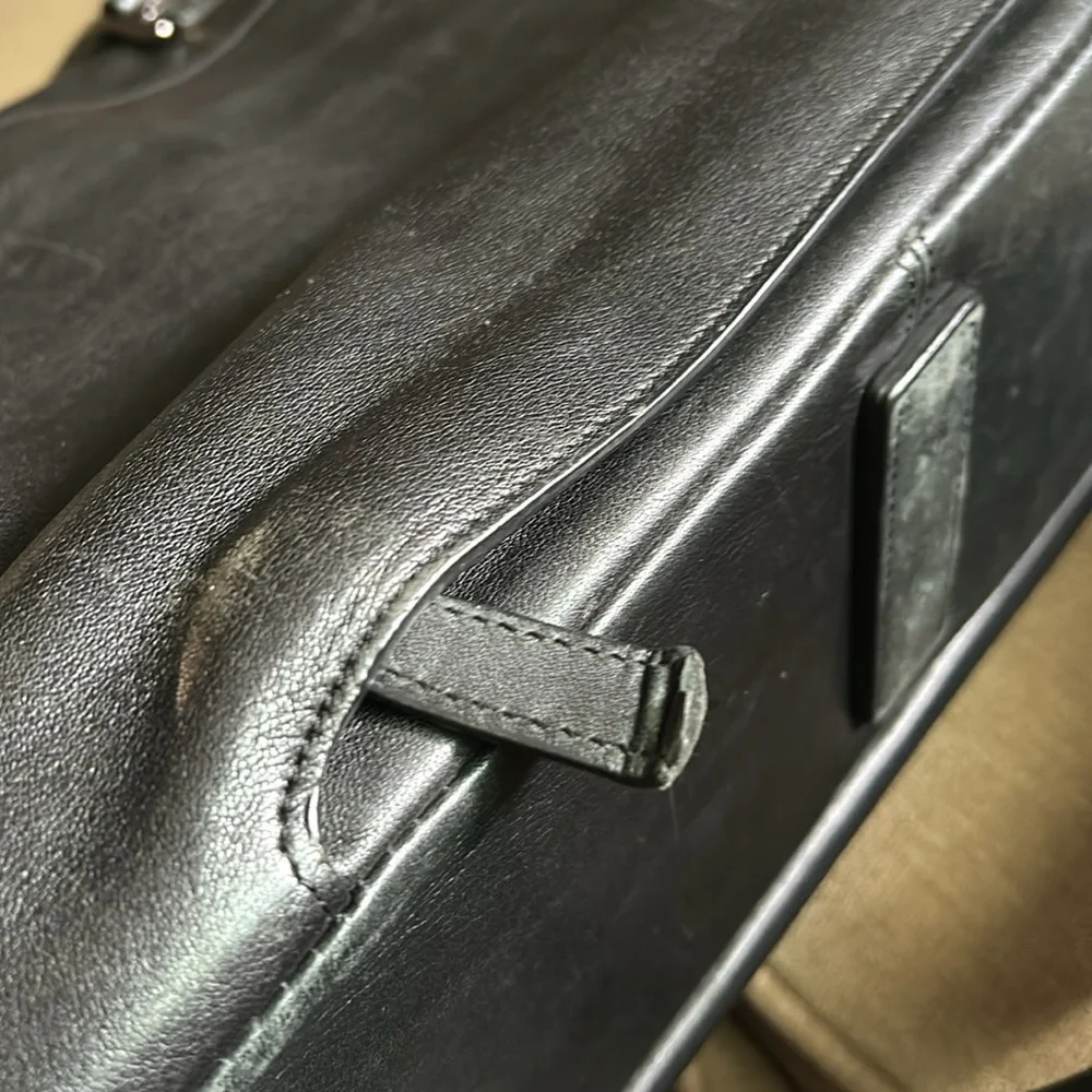 Tumi Leather Laptop Briefcase Beacon Hill Bag. Black Quality Leather.